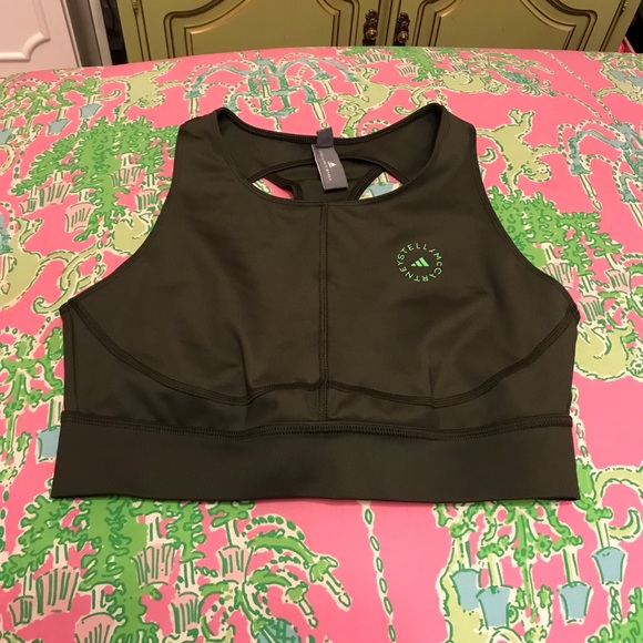 ADIDAS BY STELLA MCCARTNEY TRUEPURPOSE GREEN CROP TOP Size medium - Picture 1 of 4